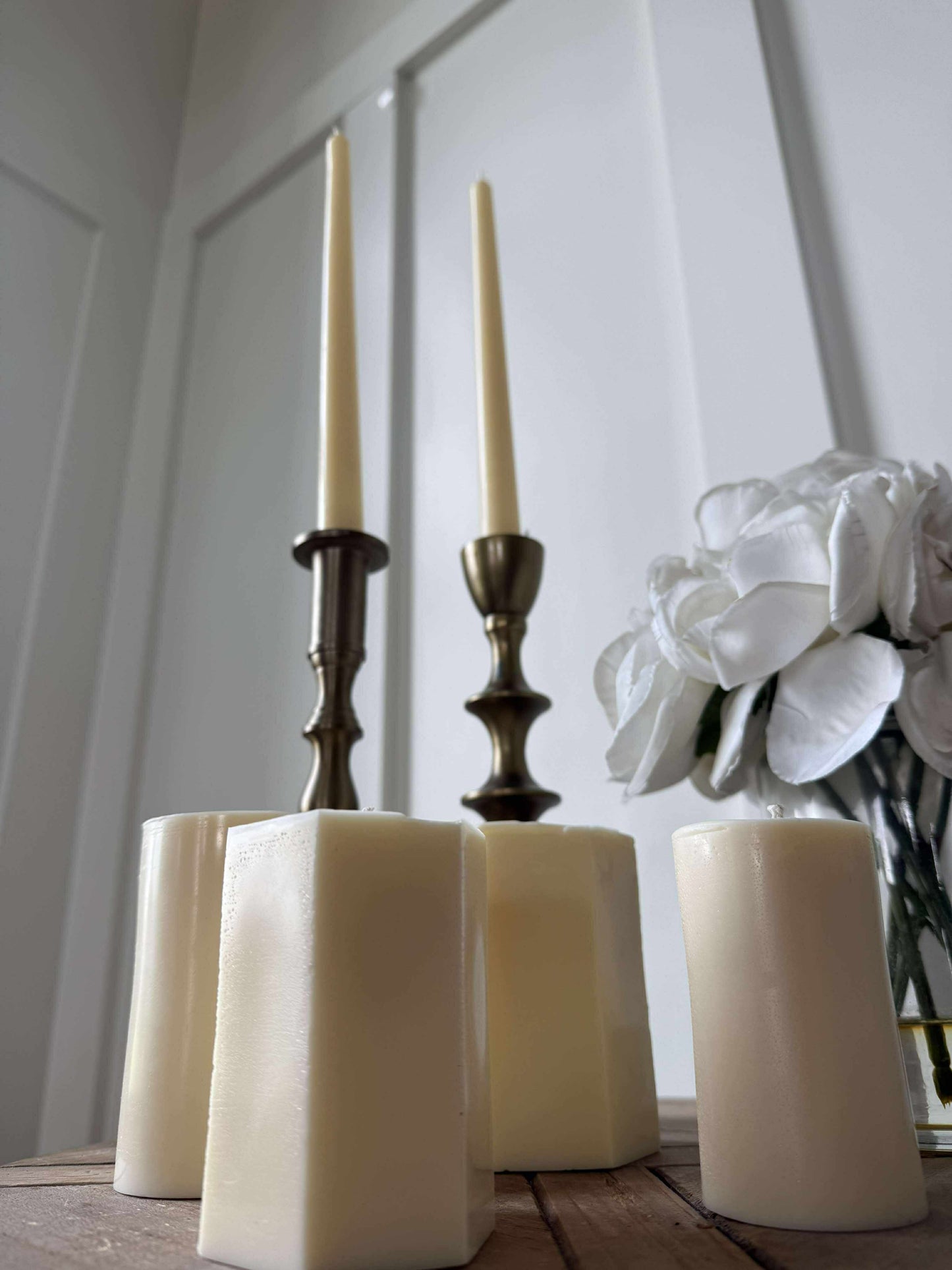 Redeem Candle Co. Signature Creamy White, Taper & Pillar Collection