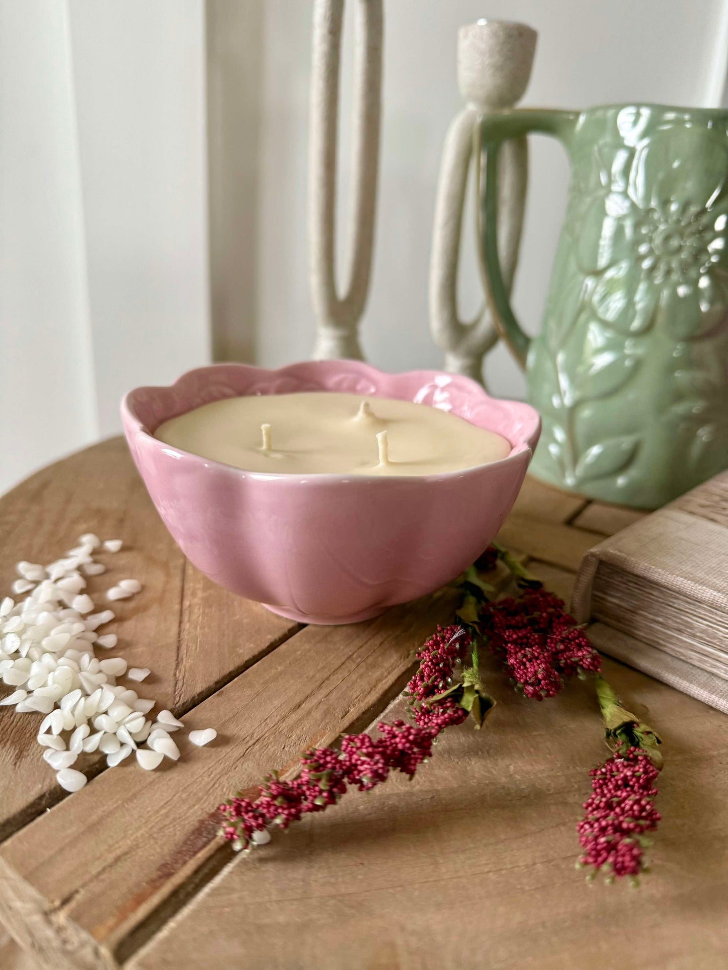 Pre-Sale Redeem Candle Co. Rose Hillside Bloom Candle Bowl, 8 oz.
