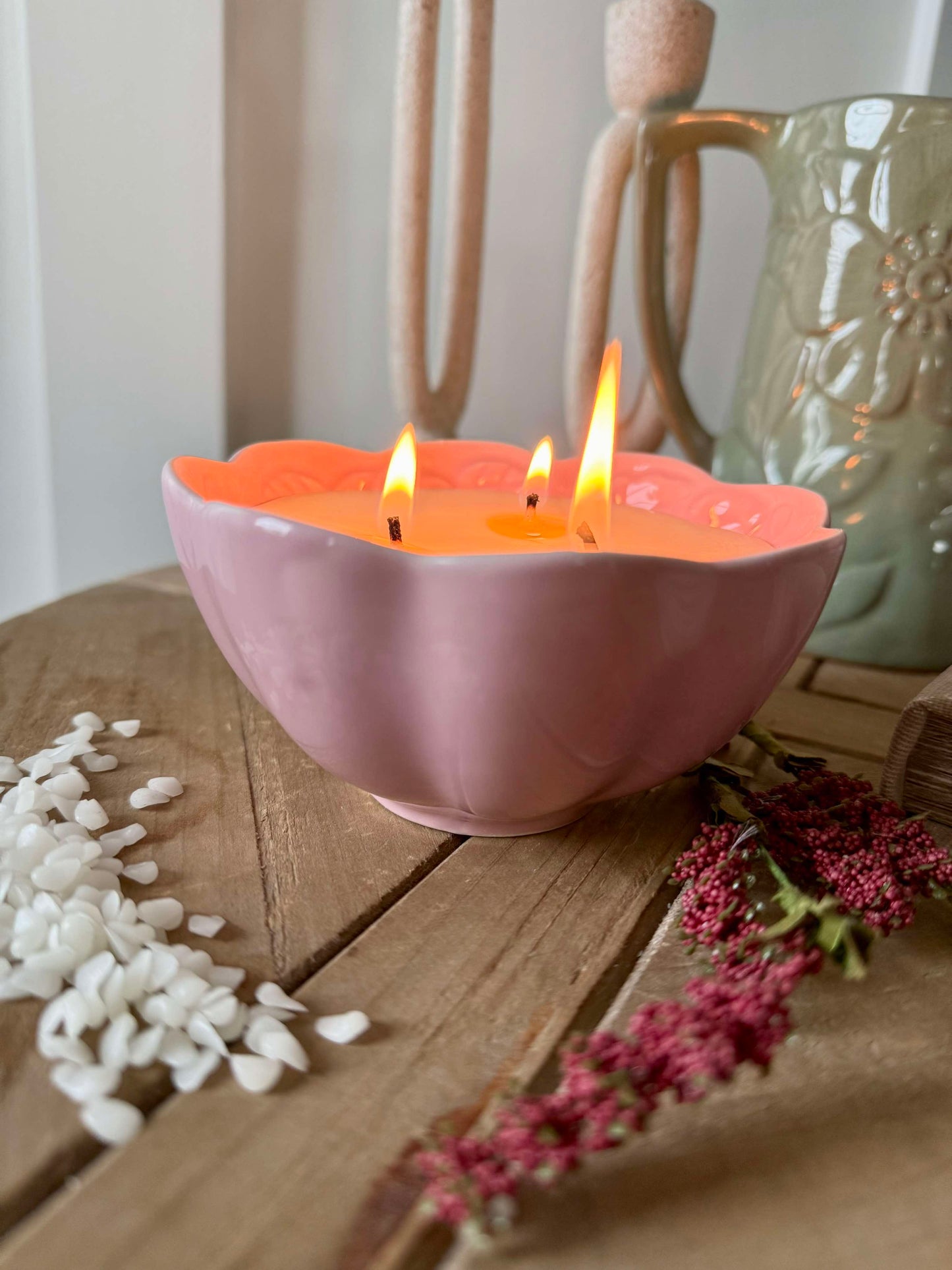 Pre-Sale Redeem Candle Co. Rose Hillside Bloom Candle Bowl, 8 oz.
