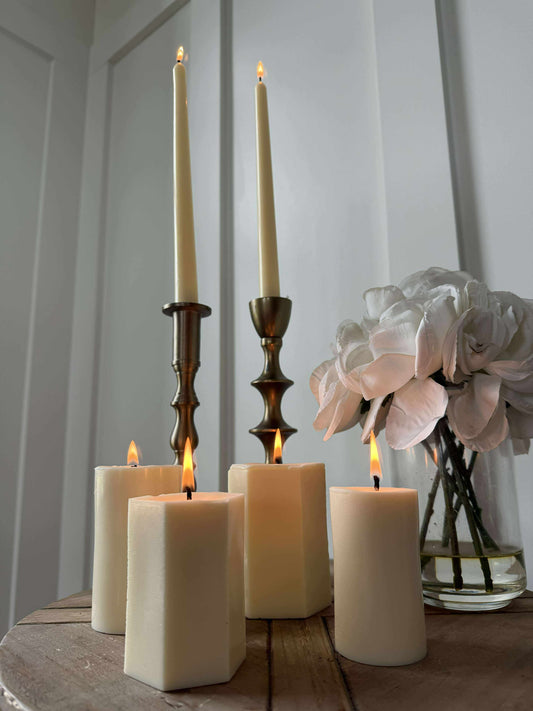 Redeem Candle Co. Signature Creamy White, Taper & Pillar Collection