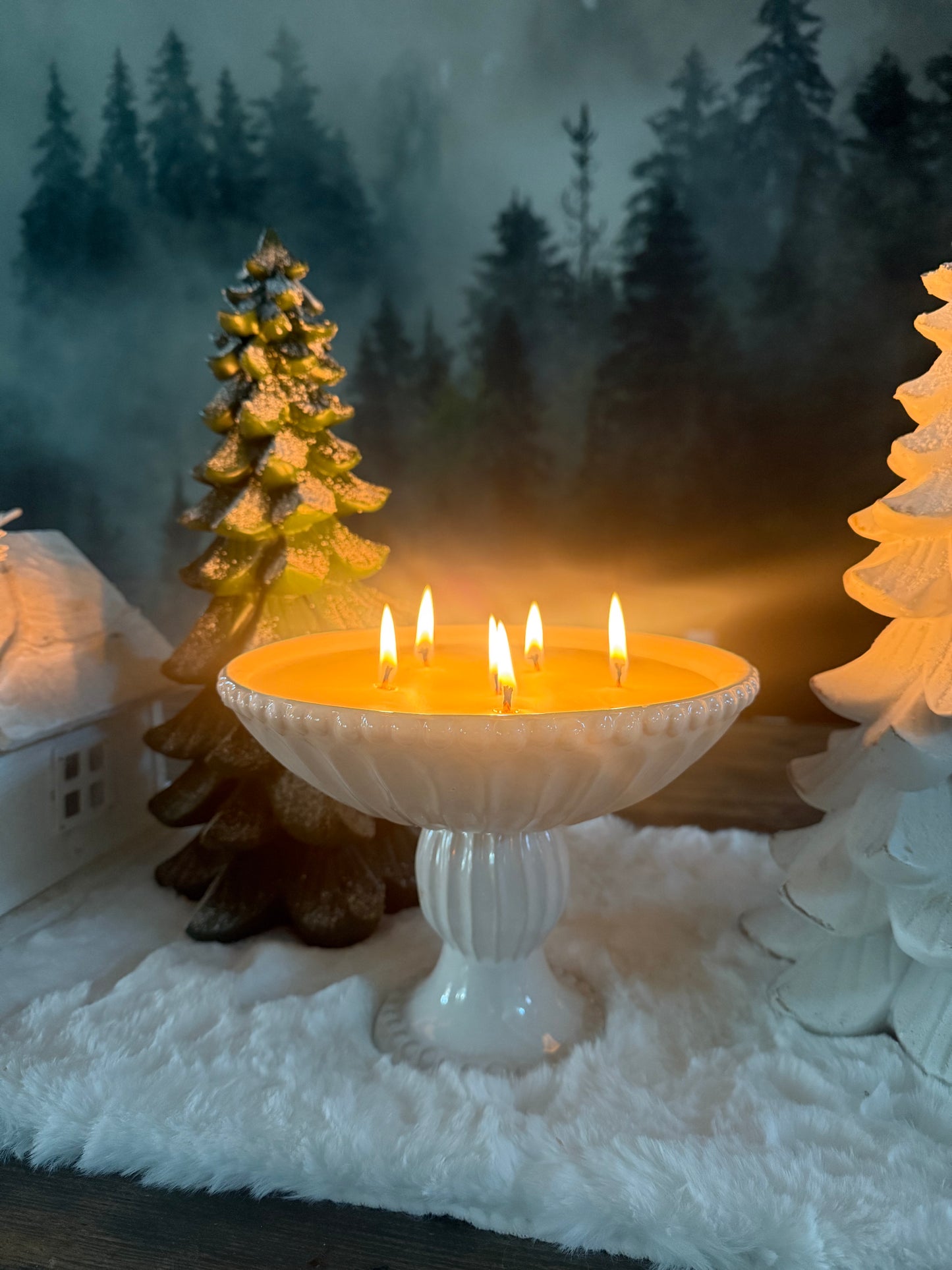 Beaded Ceramic Bowl Ivory