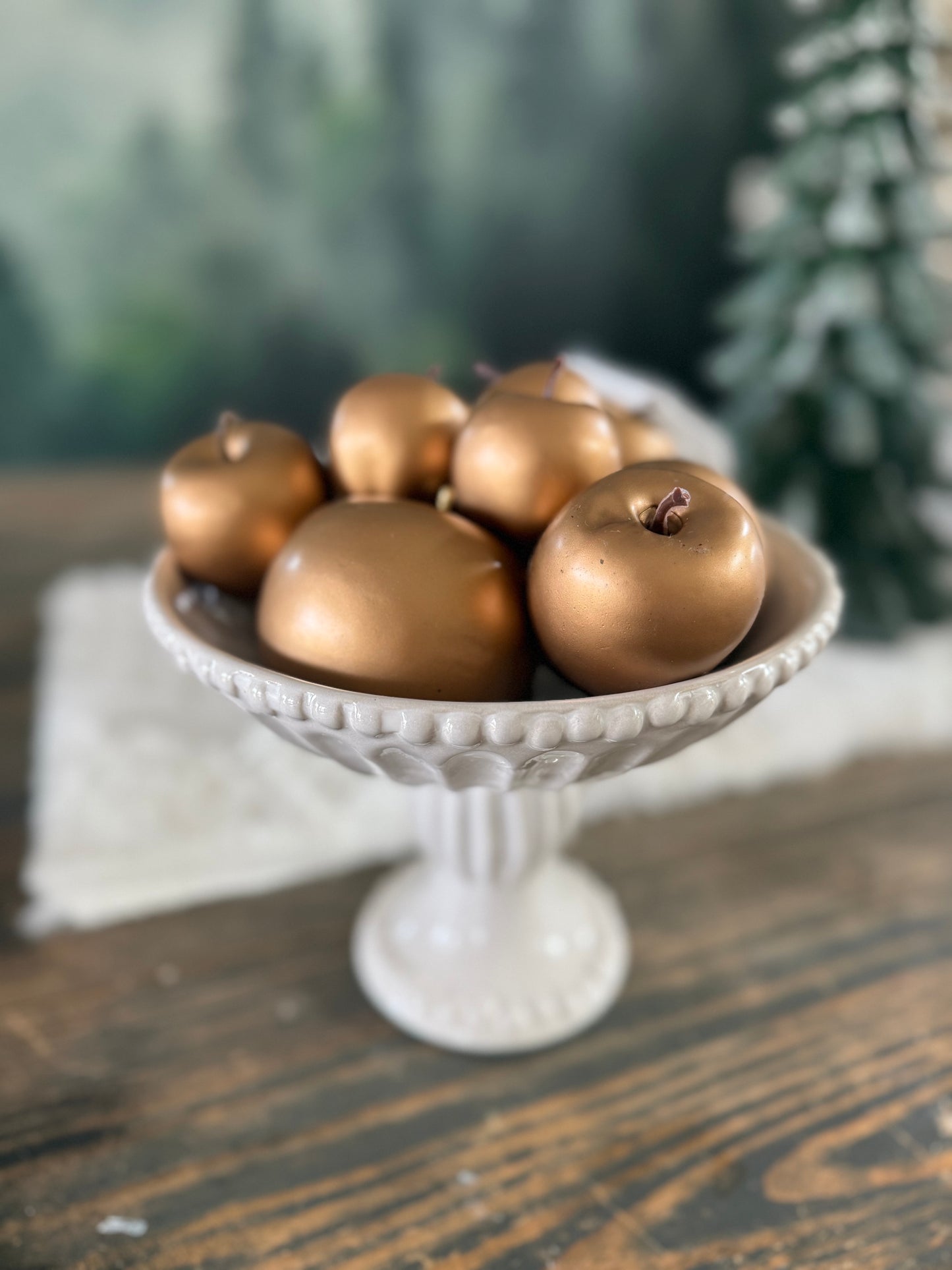 Beaded Ceramic Bowl Ivory